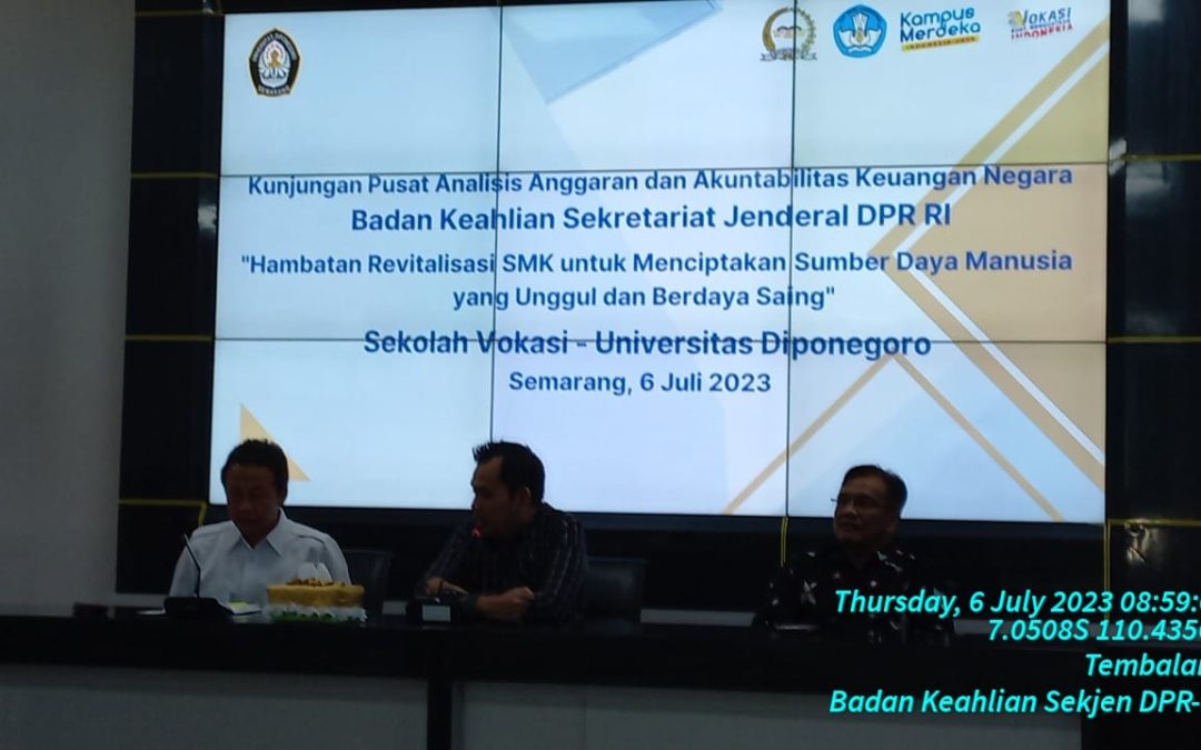 Kunjungan Pusat Analisis Anggaran dan Akuntabilitas Keuangan Negara Oleh Badan Keahlian Sekretariat Jenderal DPR RI