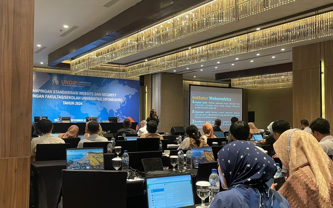 Pendampingan standarisasi website dan security Universitas Diponegoro di Hotel Aruss Semarang