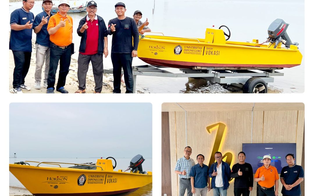 Handover of a Speedboat from PT. Undip Maju to the Horison Antawirya Hotel in Jepara