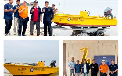 Handover of a Speedboat from PT. Undip Maju to the Horison Antawirya Hotel in Jepara